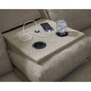  Signature Design by Ashley Side-Swipe PC9140589 Reclining Sofa with Drop Down Table IMAGE 9