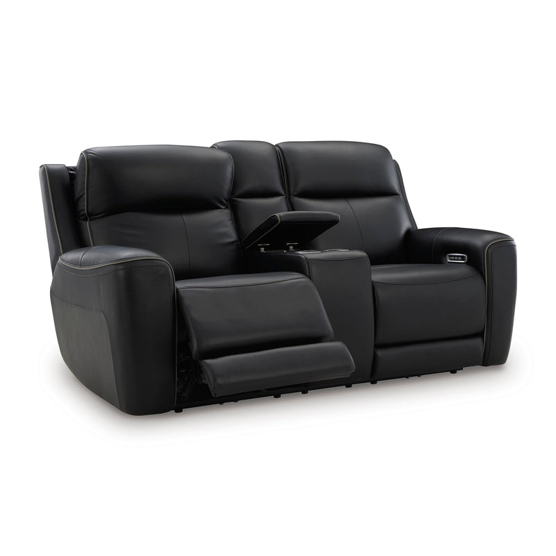  Signature Design by Ashley 5Z-Comfort PCU1090218 Power Reclining Loveseat with Console and Adjustable Headrest IMAGE 2