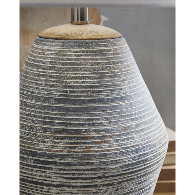  Signature Design by Ashley Lawrock L100834 Terracotta Table Lamp IMAGE 3