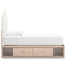 Signature Design by Ashley Arloster PCB1566B4 Twin Upholstered Panel Bed with Storage IMAGE 4