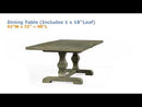 Acme Furniture Landon Dining Table with Trestle Base DN00950 EXTERNAL_VIDEO 1