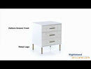 Acme Furniture Myles 3-Drawer Nightstand AC00843 EXTERNAL_VIDEO 1